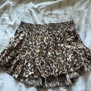 Aerie Cheetah Print Mini Skirt XL
